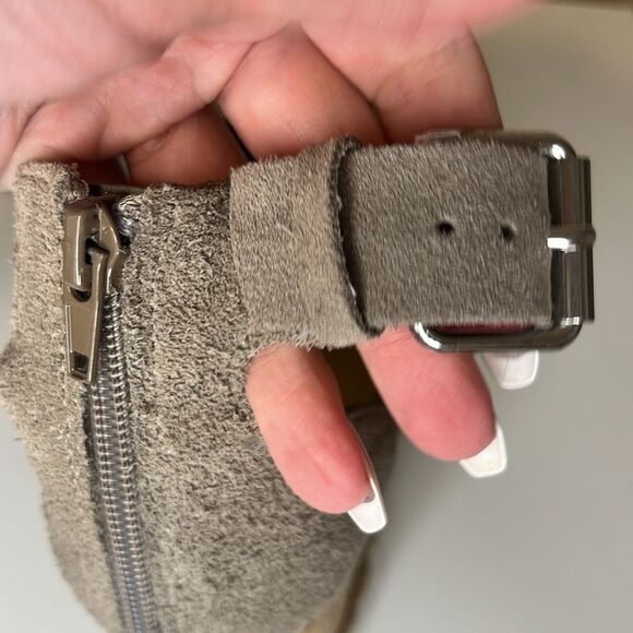 Dolce Vita Straw Otto Suede Ankle Strap Platform Wedge Espadrilles Sandal 9.5 - Picture 8 of 12